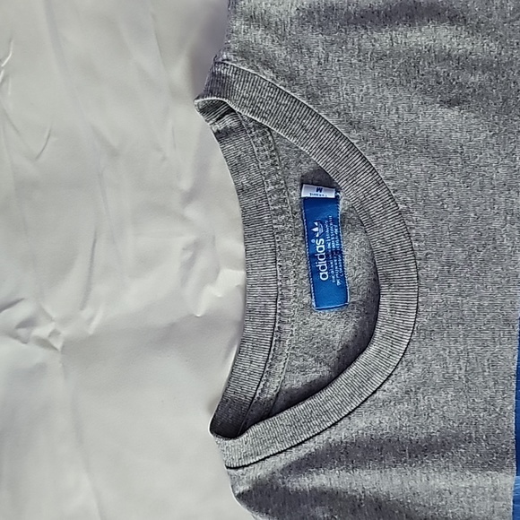 Vintage Adidas X Star Wars Shirt Adult Medium Gray Blue ATAT Walker Logo Tee Men - Picture 10 of 10